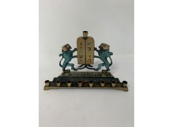 Brass Menorah Made In Israel