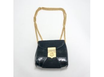 Sandra Robert Black And Gold Bag