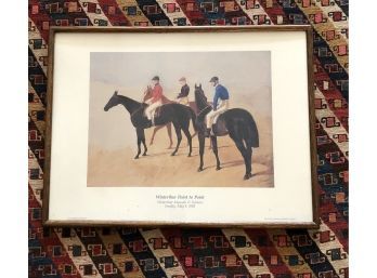 Study Of Three Steeplechase Cracks By John Fredrick Herring, Sr. Framed Poster Print