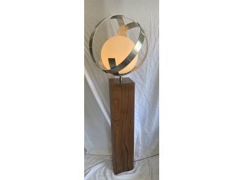 Mid Century Laurel Lamp Continental Glass/aluminum Sculpture Floor Lamp