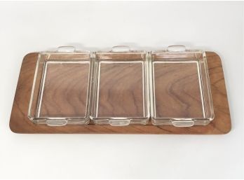 MCM Wood And Glass Server