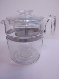 #27 VINTAGE PYRX 9 COFFEE GLASS PERCOLATER