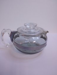 #28 VINTAGE MCM PYREX 8126-B FLAMEWARE GLASS TEAPOT AND LID
