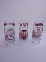 #29 SET OF 3 OLD SPAGETTI FACTORY DRINKING GLASS MIZITHRA 16 OZ