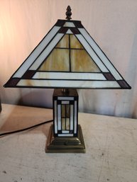 #12 BEAUTIFUL MISSION  TIFFANY STYLE LAMP