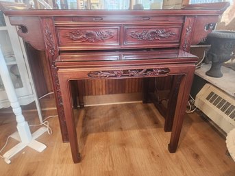 Fabulous 2 Piece Tibetan Altar Table Set