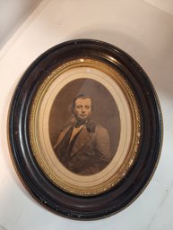 #3 Antique Oval Photo By E.h. McKenney Photography Of Gentleman In Fabulous Frame