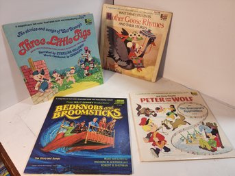 #9 Lot Of Vintage Children's Records