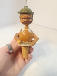 #27 Love This Hand Carved German Bottle Cork In Wonderful Condition