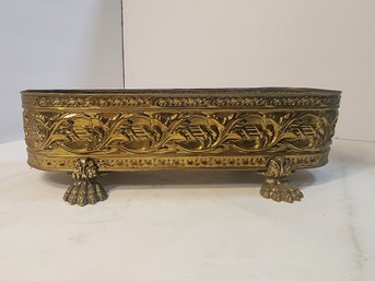 #28 Brass Claw Foot Jardinire