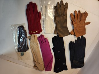 #35  9 Pairs Of Vintage Gloves