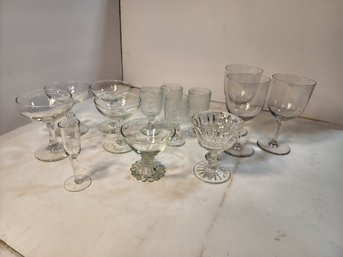 39 Large Lot Of Baware Glasses Assorted Sizes And Types