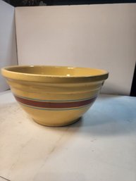 #46 Amazing And Huge Vintage Usa Pottery  Dough Bowl