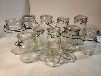 #48 Sarge Collection Of Canning Jars Vintage Mostly