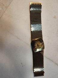 #82 1970's Disco Gold Belt Stretchy