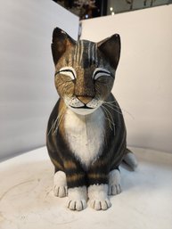 #85 Life Sized Paper Mache Cat