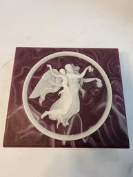 #87 Incolay Stone Carved Italian Box