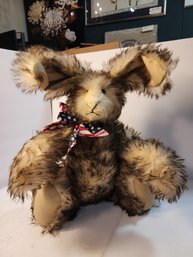 #102 Limited Edition Hand Made Big Bunny Jointed And Unique And Kinda Fugly