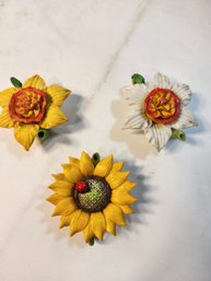 #108 Tiny Flower Teapot Trinket Dishes