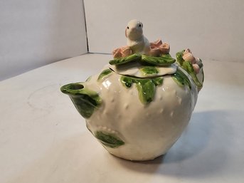 #121 BUNNY PORCELAIN TEAPOT SO CUTE