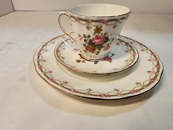 #127  DUCHESS TEACUP, SAUCER AND DESSERT PLATE