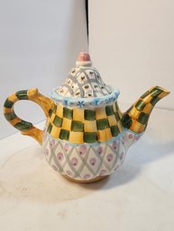#148 ADORABLE HAND PAINTED TEAPOT