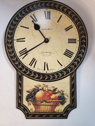 #37s  Wall Clock Battery Operated Works