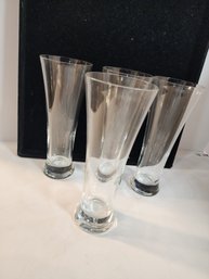 #41s   4 Pilsner Glasses