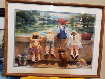 #49s  Connie Hartley Feel Good Print Nicely Framed