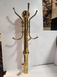 61s Wall Mount Vintage Brass Coat/hat Rack