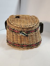 #76s Fishing Creel Basket