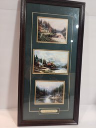 #88s Thomas Kinkade End Of A Perfect Day  Triple Print
