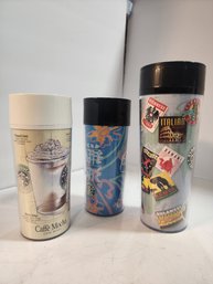 91s 3 Vintage But New Starbucks Mugs