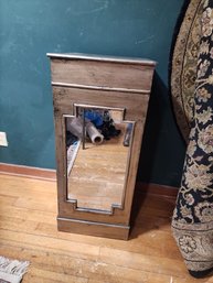 #34  Mirrored French Script Pedestal