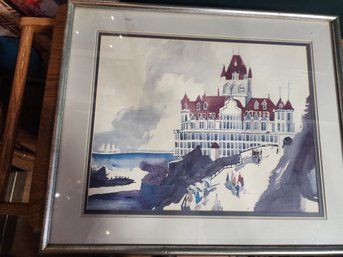 #35 Original Watercolor Of San Francisco Cliff House.