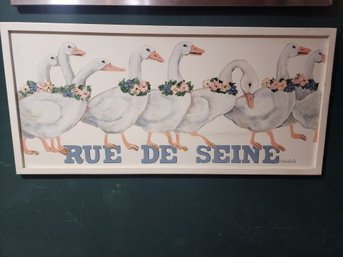 #37 Signed Original French Painting Duchs Rue De Seine By Susan Smith
