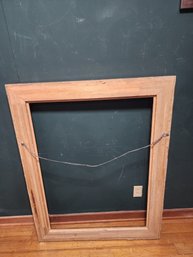 #42 Large Wood Frame, Ornate And Beautiful With Glass