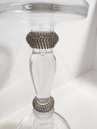 #57 10.5'  CANDLE STICK WITH BLING EMBELLISHMENTS