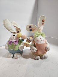 #66 FAT EASTER BUNNIES WITH BUNNON EARS