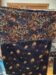 #80 2 LARGE PIECES OF VINTAGE VELVET FABRIC