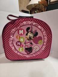 #90 MINNIE MOUSE DISNEY PINK SPARKLY ROLLING SUITCASE FOR CHILD