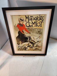 #146 ADVERTISING POSTER ART FRAMED AND MATTED