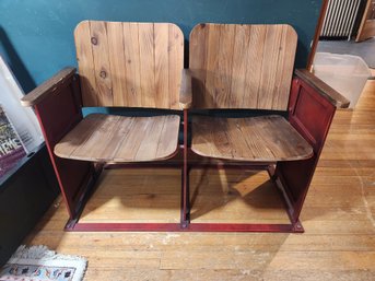 #158 SUPER COOL FOLDING CHAIRS LOOKS LIKE THEY CAME FROM A THEATER ETC