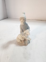 #161  LLADRO CHILD WITH LAMB