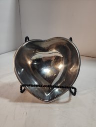 #166 METAL HEART BOWL