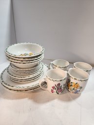 #30 THOMSON FLORAL GARDEN  4 PIECE 4 PLACE SETTING
