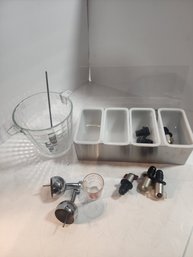 #42  Fun Lot Of Bar Goodies Including Crystal Ice Bucket And So Much More