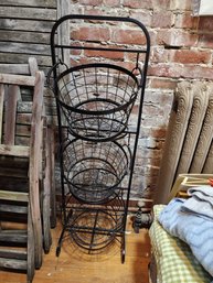 #56 Organizer Metal Basket Rack