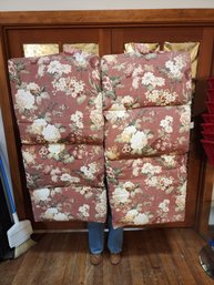 #57 Pair Of Floral Seat Cushions