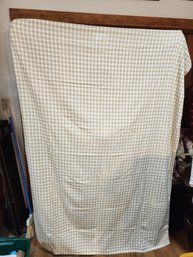 #101 LOT OF 2 WAVERLY COTTON CHECK TABLE CLOTHES